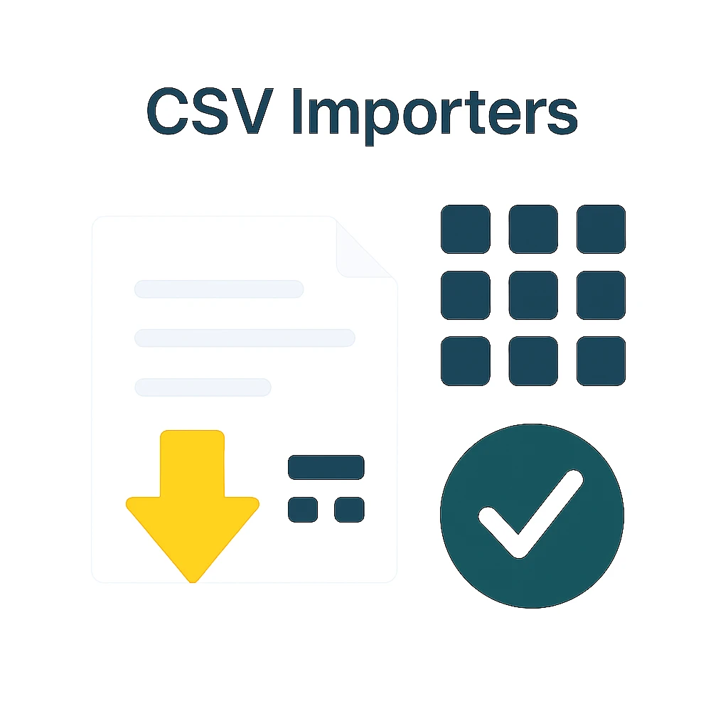 CSV importers and mapping