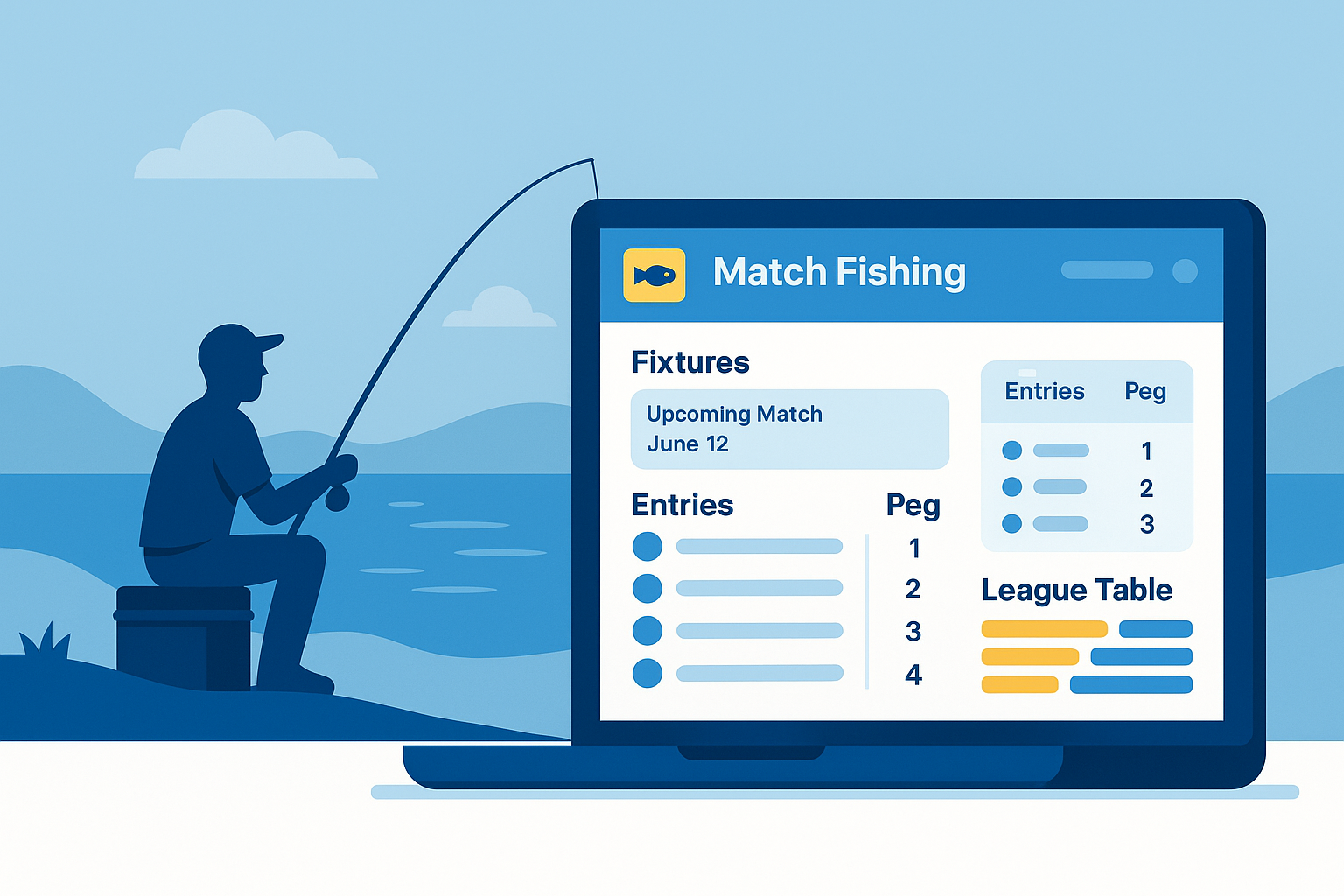 Match fishing club software