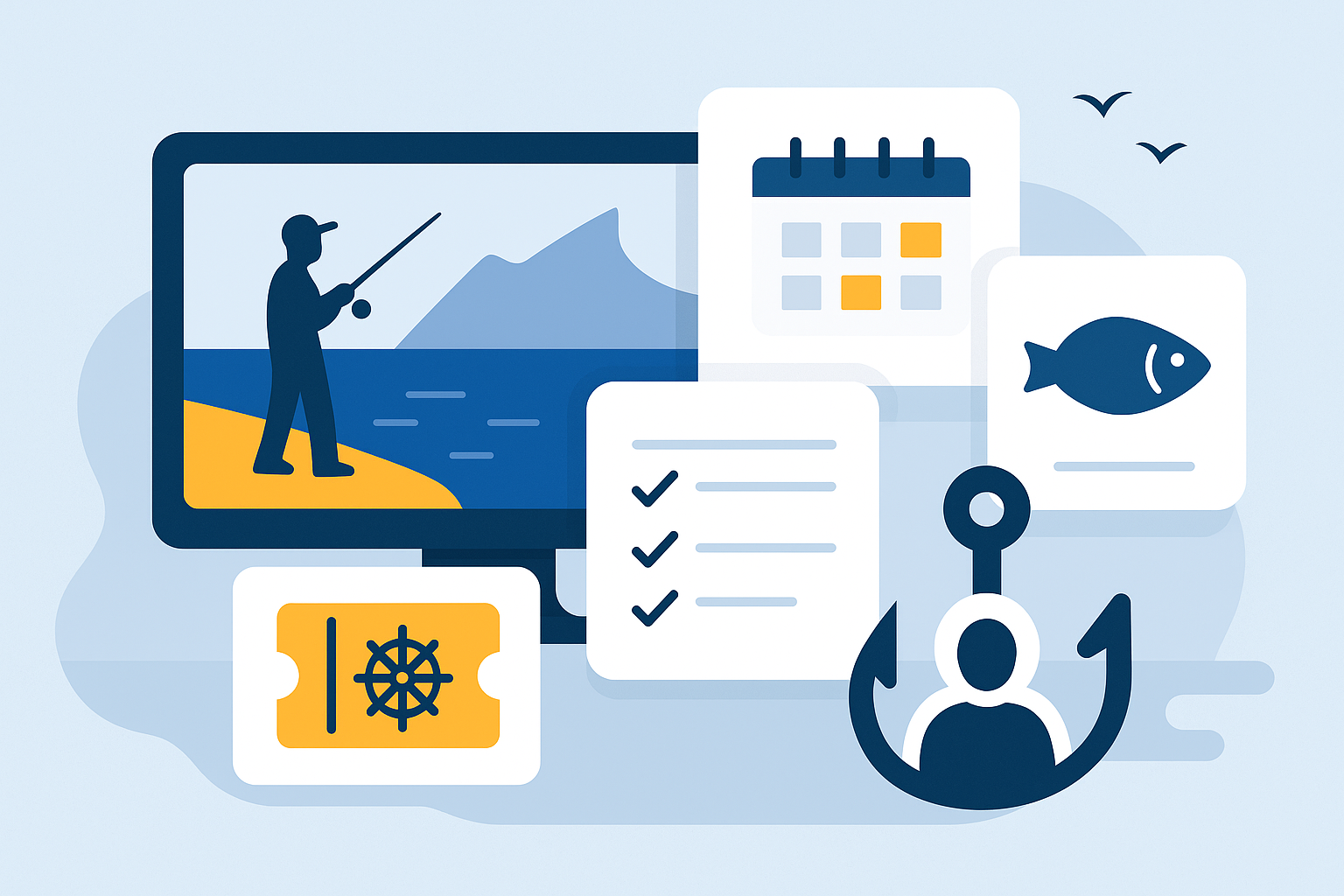 Sea fishing club software
