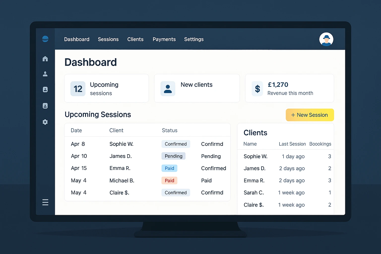 Guide Dashboard Hover